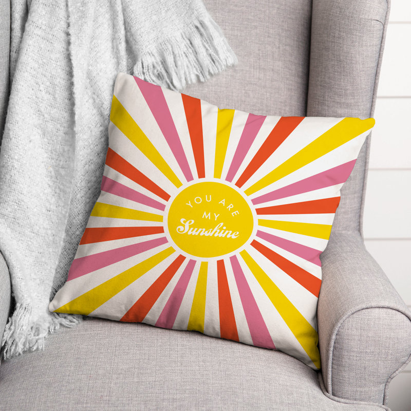  Housse et insert de coussin carré You Are My Sunshine