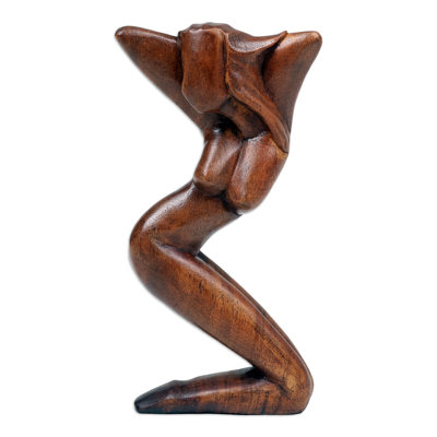 Sculpture en bois Ivy Bronx Handmade Show My Beauty