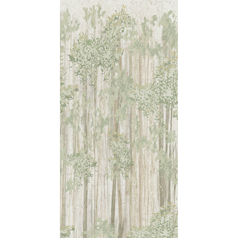 Murale forêt Aspen Grove, Vert