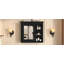 Armoire à pharmacie, armoire de rangement murale pour salle de bain, armoire murale moderne avec miroir, armoire à pharmacie, armoire à miroir avec 3 tablettes ouvertes, meuble-lavabo non inclus