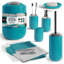Ensemble complet d'accessoires de salle de bain 20 pièces avec rideau de douche, doublure et crochets Clara Clark-62184754