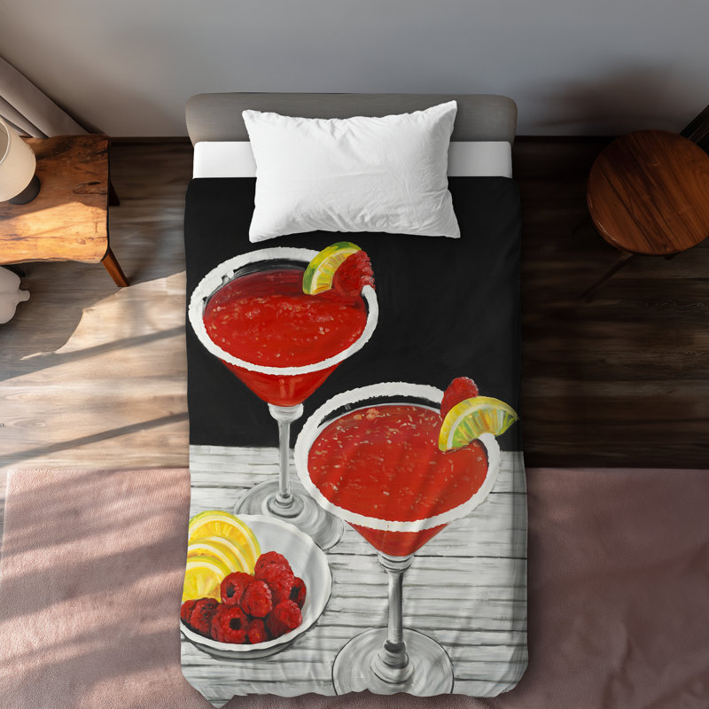 Two Cosmopolitan Black Romantic Duvet Cover | Home Decor