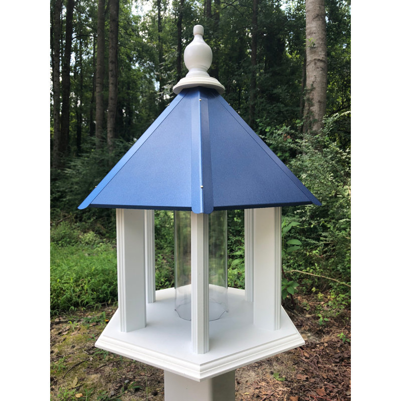 Mangeoire à oiseaux Kreider Tube, Bleu de cobalt