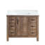 Meuble-lavabo simple sur pied avec plateau en marbre de culture 42 po Javier-1803461194