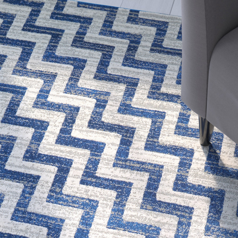 Elva Chevron Indoor Rug, Rectangle 10' x 13'2"