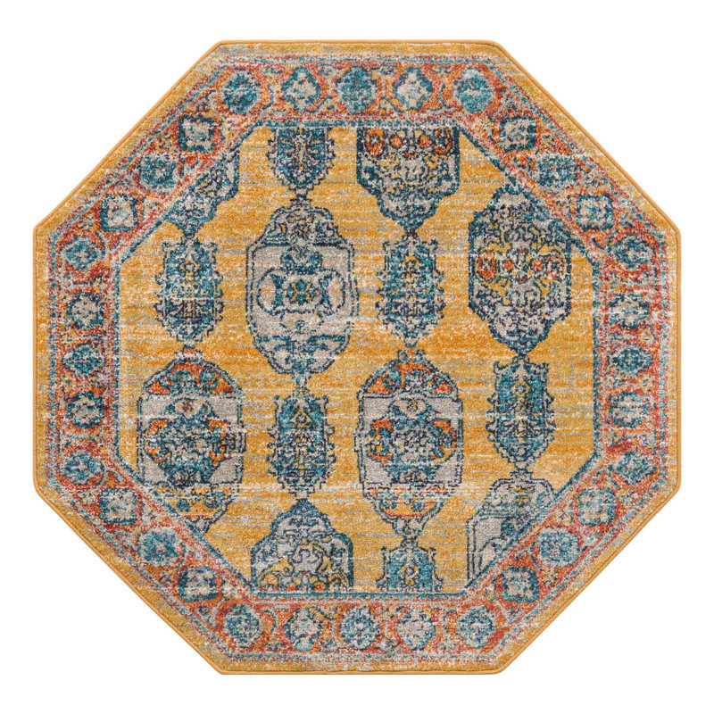 Alkire Indoor Rug, Octagon 3'11" x 3'11"