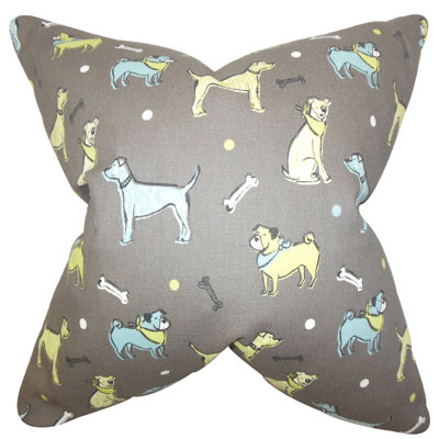 Busby Animal Print Cotton Throw Pillow