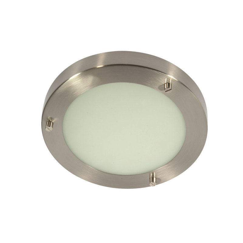 Bretton Flush Mount, Satin Chrome