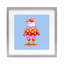«Sassy Seagull Wetsuit», reproduction sous verre encadrée, design par Bex Morley Design-752787281-752787285