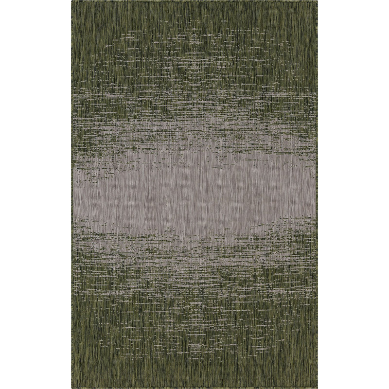 Tapis d'extérieur Iris couleur forêt, Rectangle de 5 pi x 8 pi