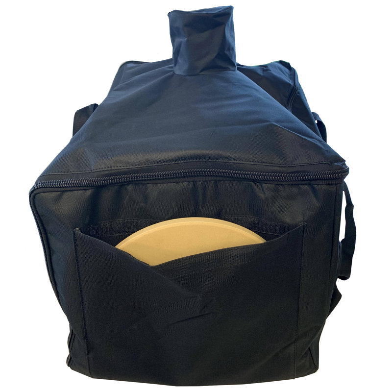 Mont Alpi MAPZ Black Portable Outdoor Pizza Oven Waterproof Carry Bag Cover and Wine Holder - POCB