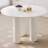 46.06" Modern Round Dining Table, Cream White Kitchen Table for Kitchen, Bar, Living Room-1021292680