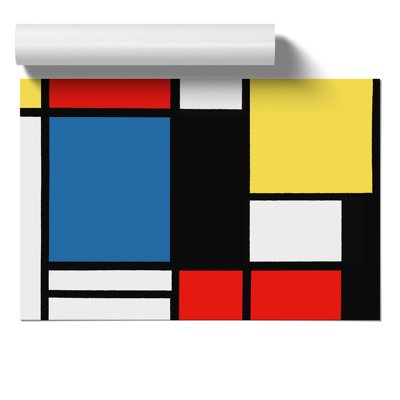 Composition Vol.3 by Piet Mondrian - No Frame Painting