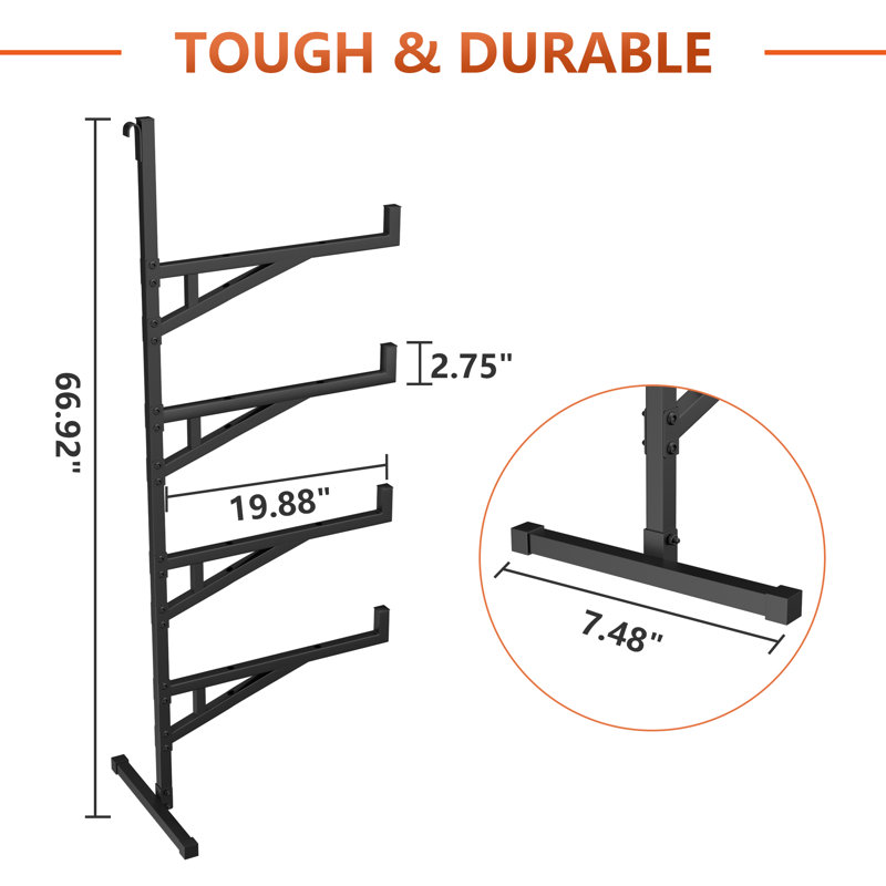 Heavy Duty Shipping Container Shelving Brackets (4-Pack) - 1100 lbs Adjustable Wall Mount Rack System for Cargo Trailers, Garages & Workshops