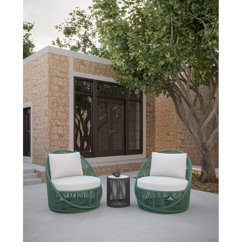 Olympus Swivel Club Chair Hunter + Arctic Cushion