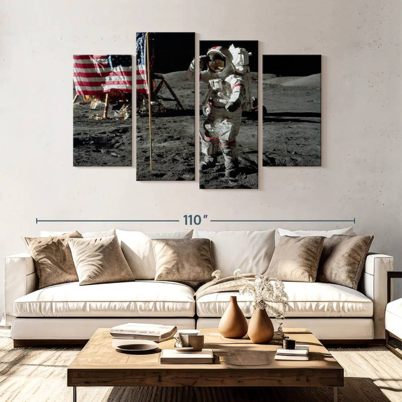 Man On The Moon I, 54" H x 84" W