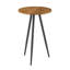 Table d'appoint ronde en métal et bois Swensen