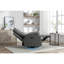 Fauteuil oscillant inclinable électrique avec haut-parleur pivotant à 270 degrés avec bras lumineux à DEL avec poches de rangement USB + port de charge de type C Repose-pieds escamotable à dossier réglable DG