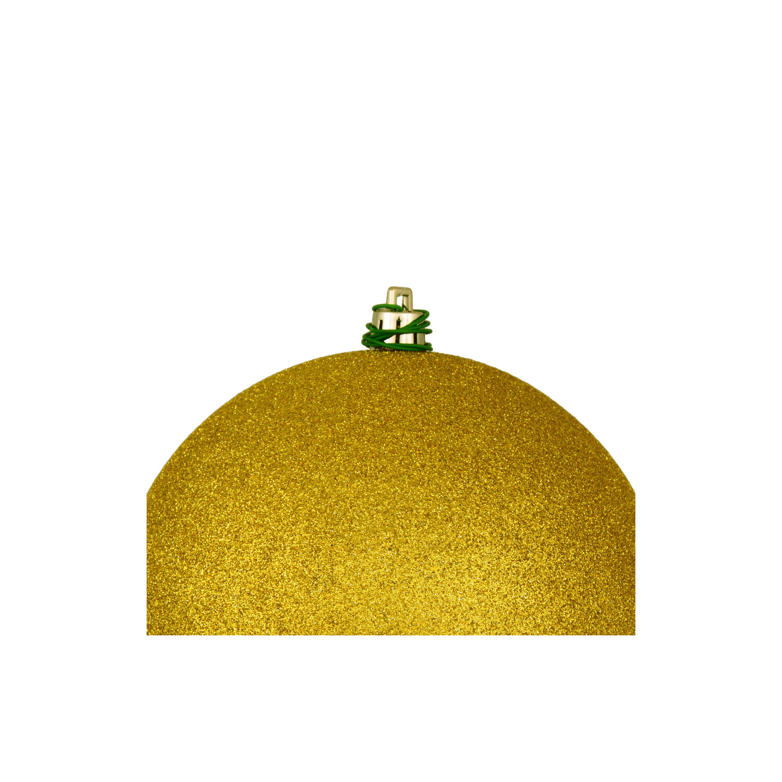 Holiday Décor Ball Ornament, 4" H x 4" W x 4" D, Medallion Gold
