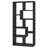 8-shelf Cappuccino Geometric Bookcase