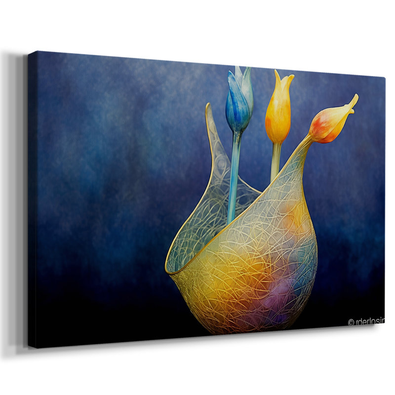 Série Floral-XCVII -Galerie enveloppée Cavas, 18 x 27