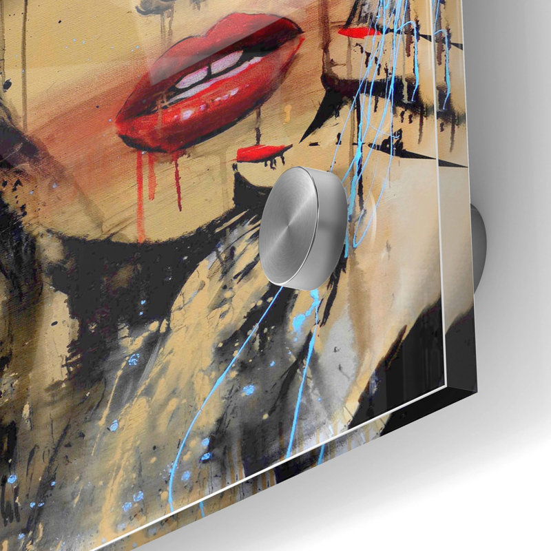 Art mural en verre Trinx «brillant» par Loui Jover, 36" H x 24" W x 0.2" D