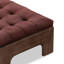 Repose-pieds Marissa - Nubuck bourgogne-1365872197