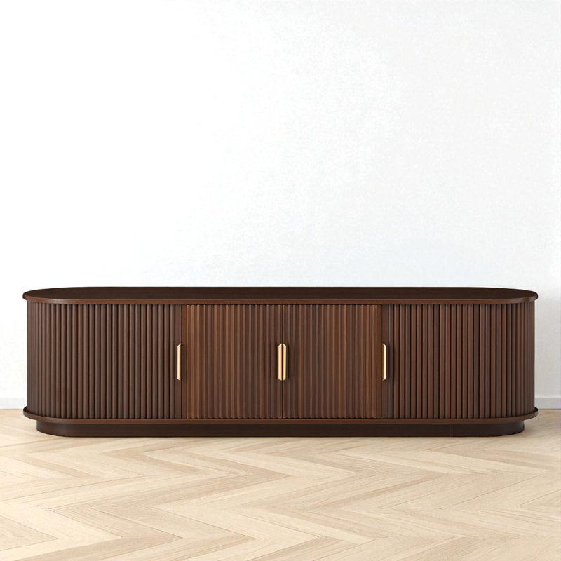 Tv Stand For Tvs Up To 75", Walnut
