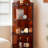 52.36"Amber-colored corner storage triangular shelf