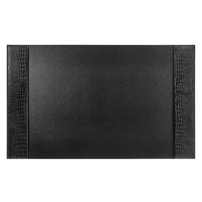 Graphic Image Large Blotter, Embossed Croc Leather