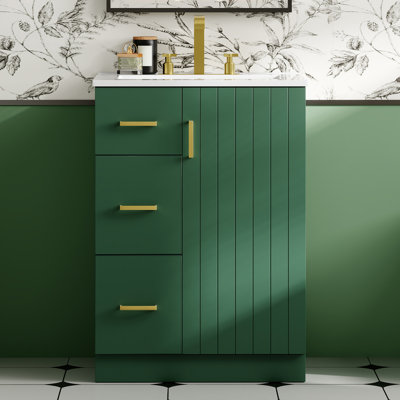 Meuble-lavabo 24 po avec lavabo en céramique