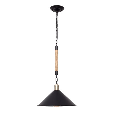 Caroline 1 - Light Black Single Pendant