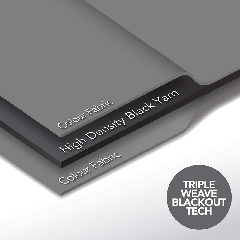 Malone Room Darkening Thermal Curtain, Light Grey, Width 132 x Drop 229cm