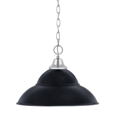 Luminaire suspendu en métal à double chaîne avec suspension Aeronwen