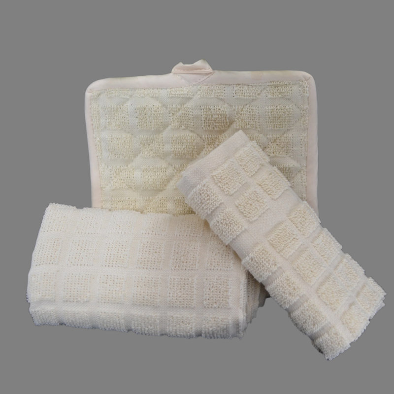Kitchen Ensemble Collection - Pot Holder / Pot Holder 7.50"x7.50" 12 Pk By Rifz, Beige