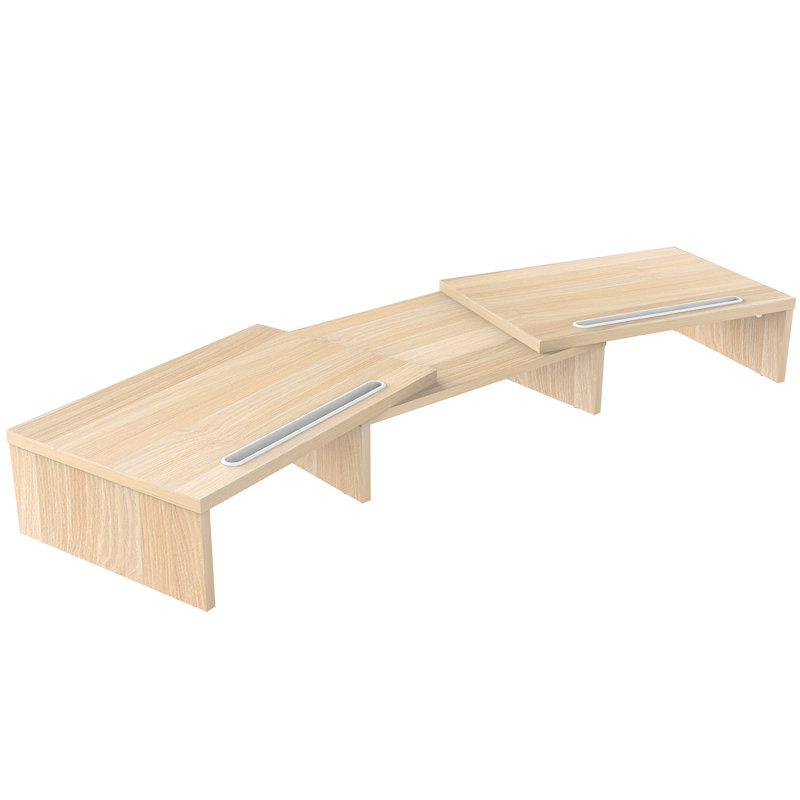 Adlyn Engineered Wood Monitor Stand, Yellow