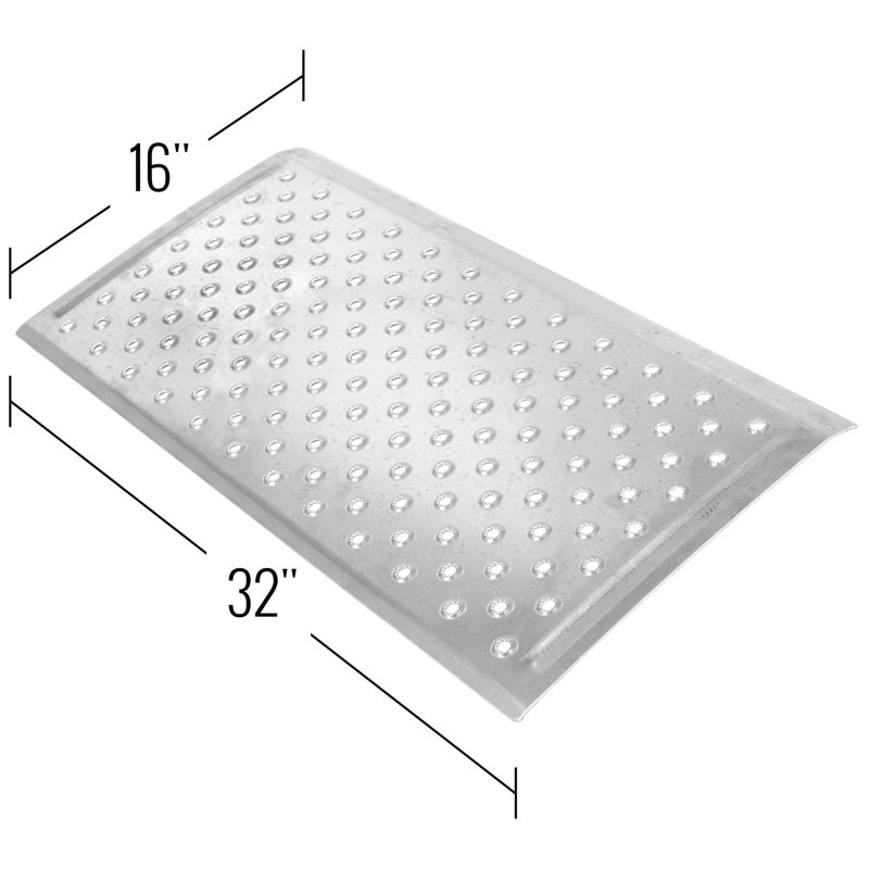 Silver Spring Metal Threshold Ramp, 16" H x 32" W x 16" L