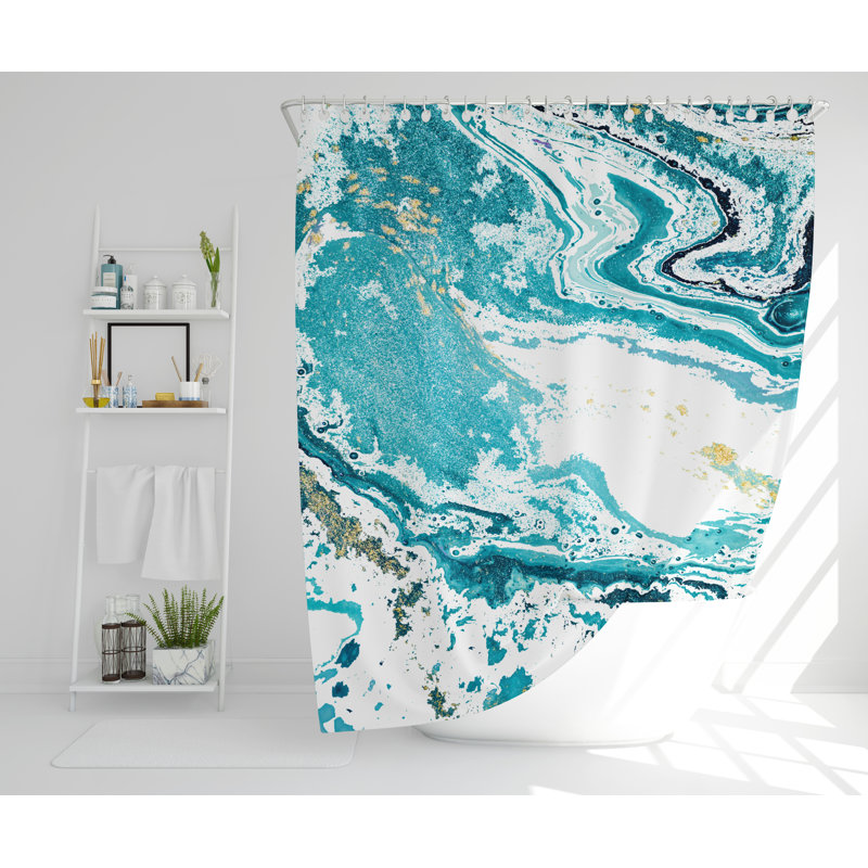 Louvenia Polyester Shower Curtain, 168cm H x 168cm W