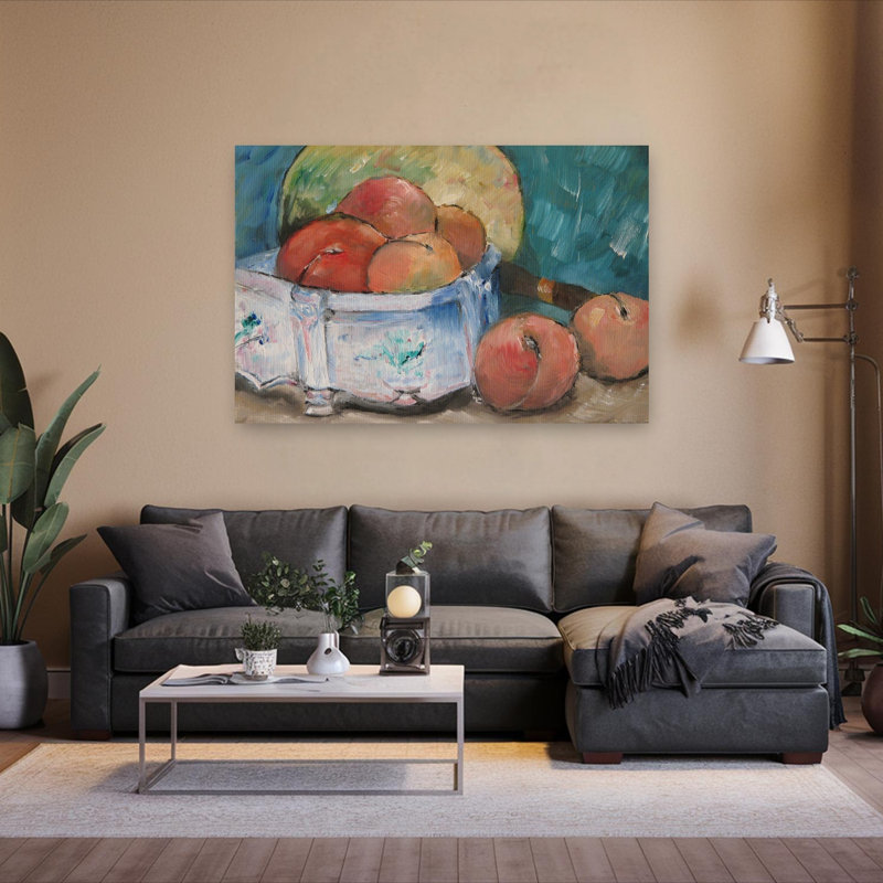 «Fruit Bowl Classic Traditional Contemporary Fruit», reproduction d'art murale, H 40 po x l 60 po