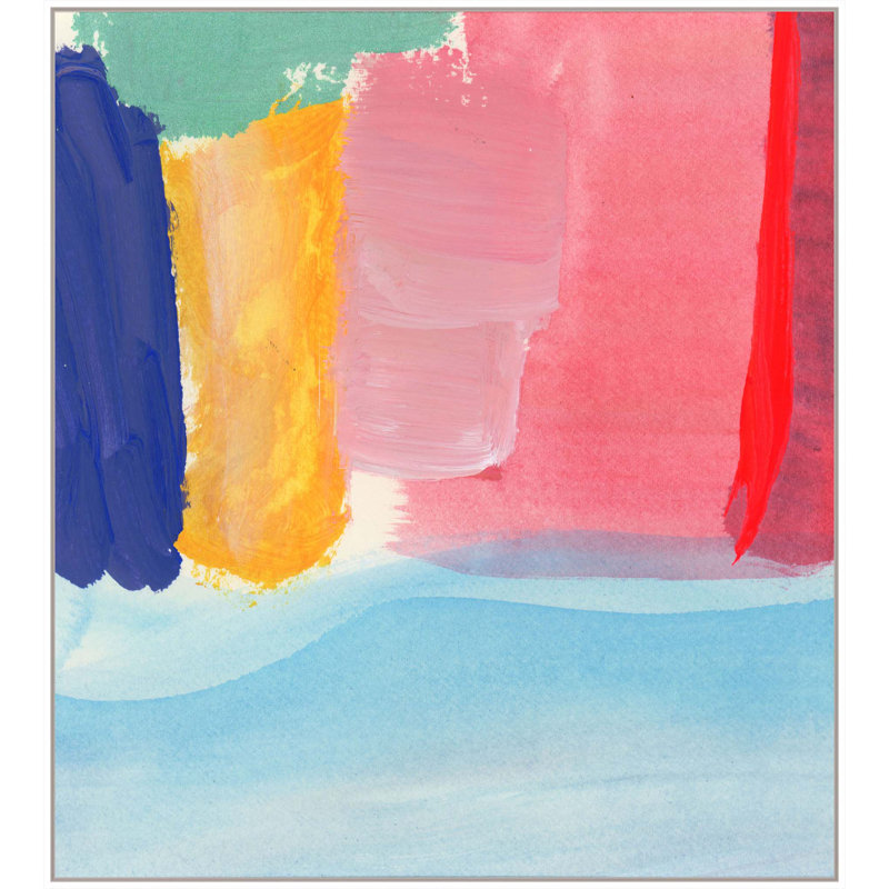 Happy Place II Print by Katie Ré Scheidt, White Floater Framed, 27.25" H x 25.25" W