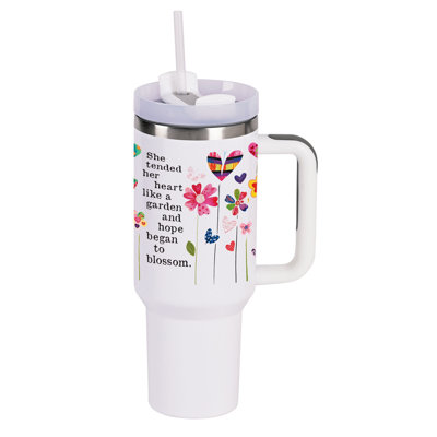 Tumbler She Bloomed With Hope 40 Oz