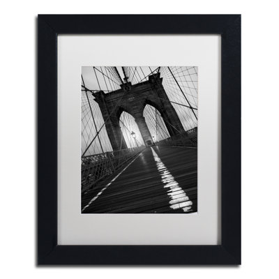Framed Wall Art - Marion Rose ‘Double Trouble Black Bear’ Wall Decor with Matted Frame - Living Room, Kitchen, and Bathroom Art - 11x14