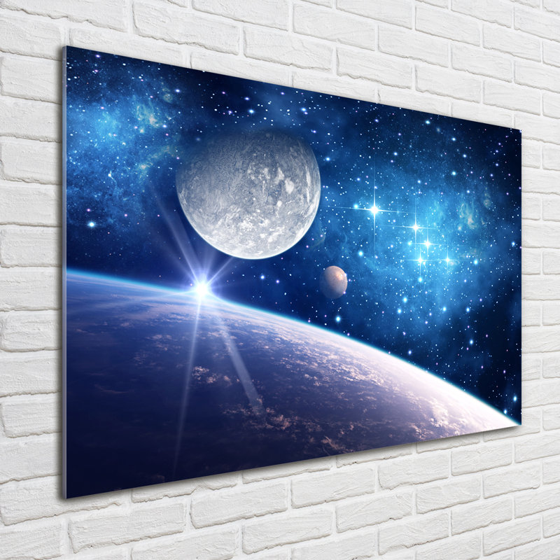 Moon - No Frame Print on Glass