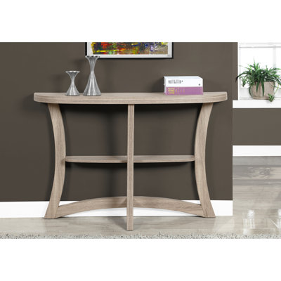 Console de salon taupe: décor moderne et élégant, table taupe étroite: conception