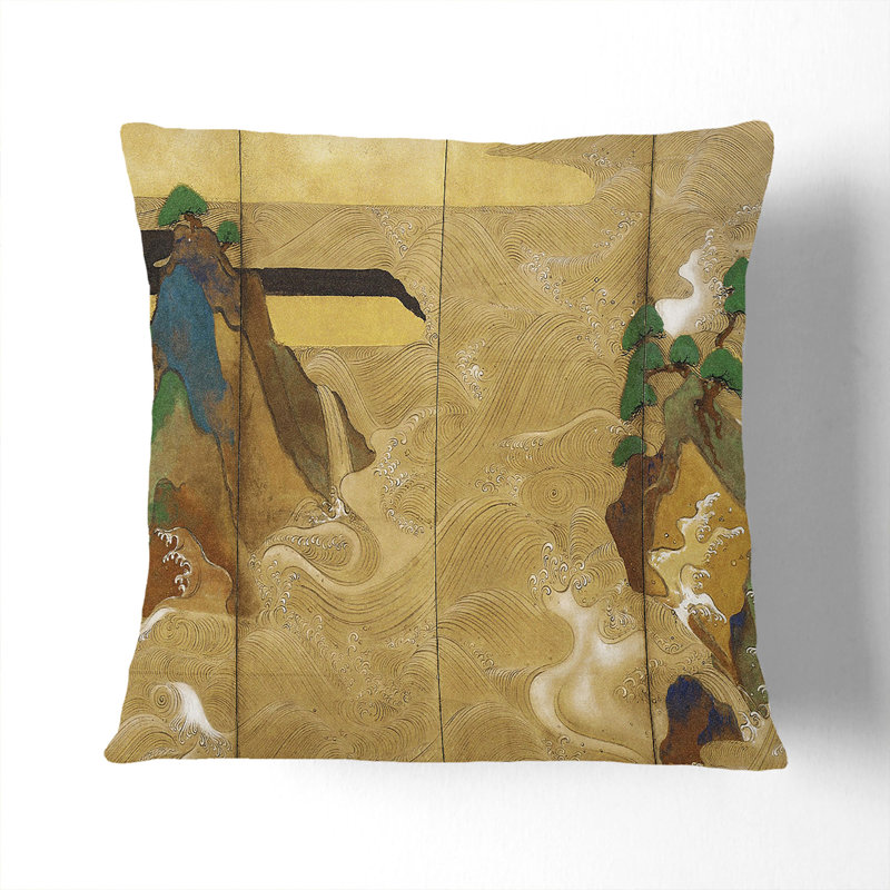 Square Throw Cushion, 40cm H x 40cm W x 15cm D, Stone