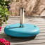 Base de parasol en béton robuste - support en acier inoxydable, bleu sarcelle, 22,28 po x 22,28 po x 16,76 po, peut accueillir un poteau de 1,6 po à 2,2,2 po, un support réalisable jusqu'à 11 pi P 22,28 po x l 22,28 po x H 16,76 po, convient au diamètre maximal-1890609505