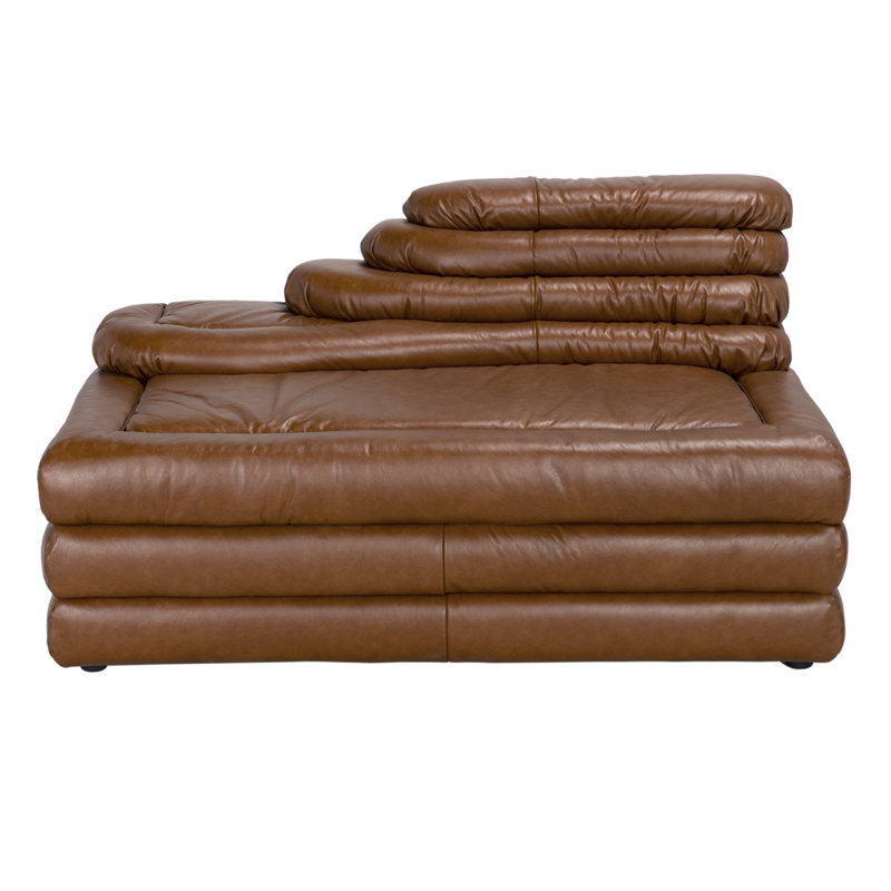 Bandera Sofa, Cl, Roche Tan Leather, Left Hand Facing