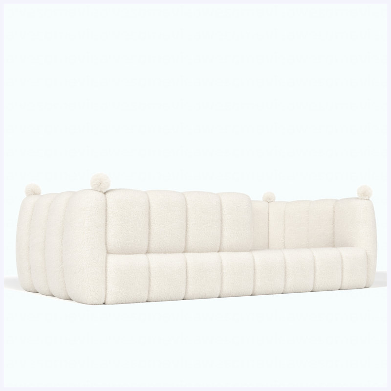 Lit simple tapissier pour enfant Montessori, Beige