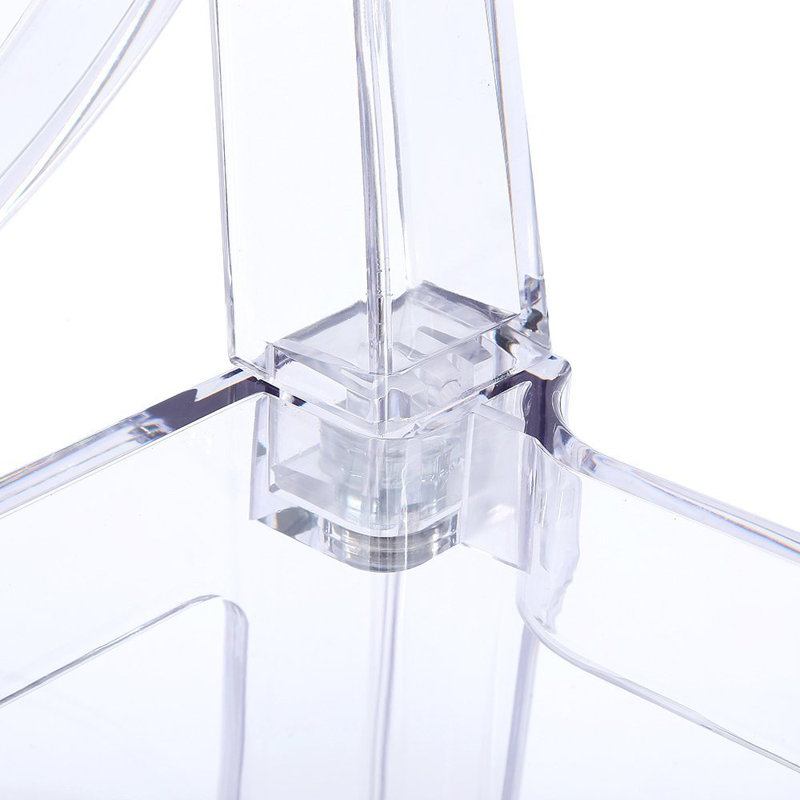 30" Bar Stool Plastic Stool Commercial-Grade for Kitchen, Restaurant & Home Bar Use, Single, 1 Piece, Clear