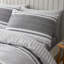 Textured Banded Stripe Reversible Duvet Cover Set with Pillowcases-87375483-87375485